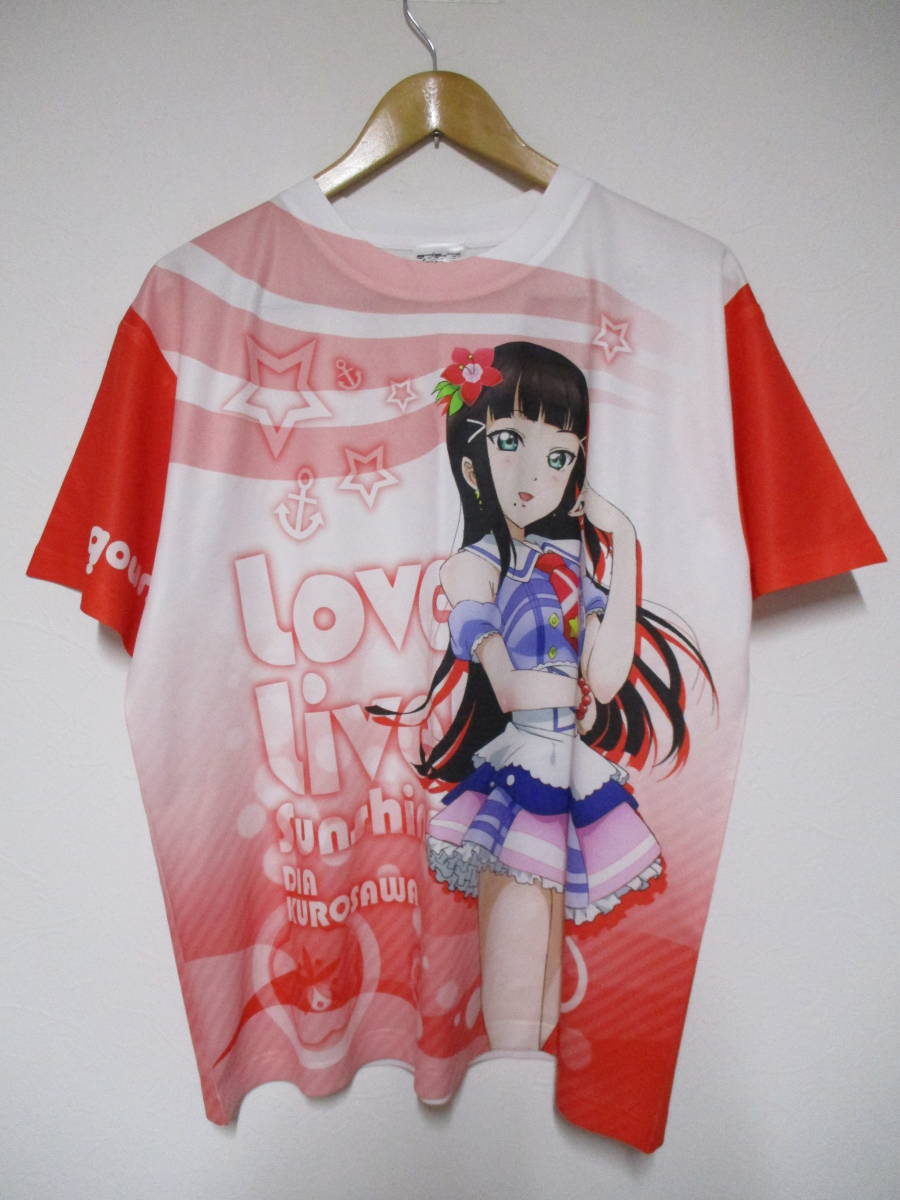 未使用 ムービック ラブライブ!サンシャイン 黒澤ダイヤ フルグラフィックTシャツ Lサイズ拍卖