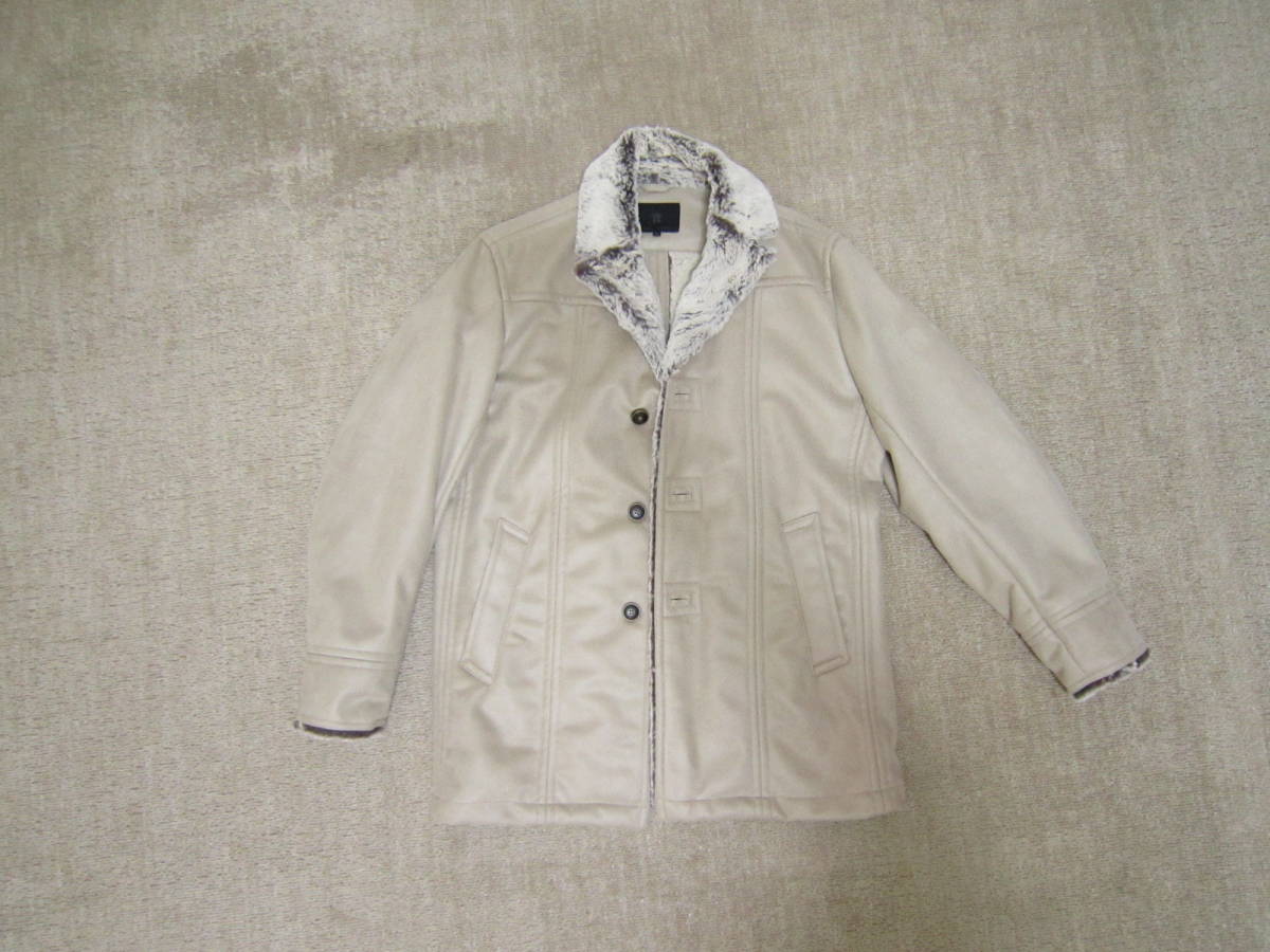 FULL HOUSE フェイクムートンコート L ベージュ コート [hgf拍卖