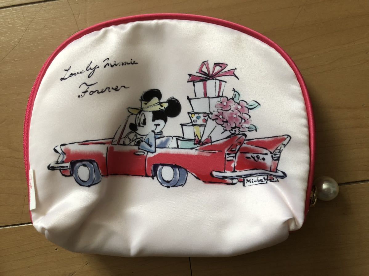 ディズニー ミッキー&ミニー ラウンドポーチ 新品 ドナルド デイジー拍卖