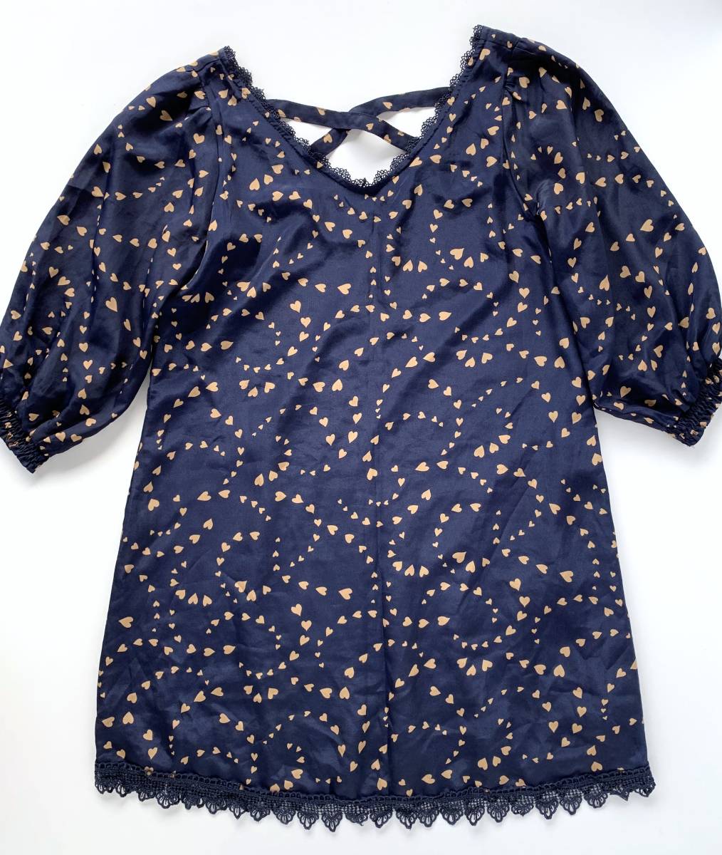 ★送料無料 超美品 Freesia フリージア ワンピース ネイビー サイズM レディース 女性用拍卖