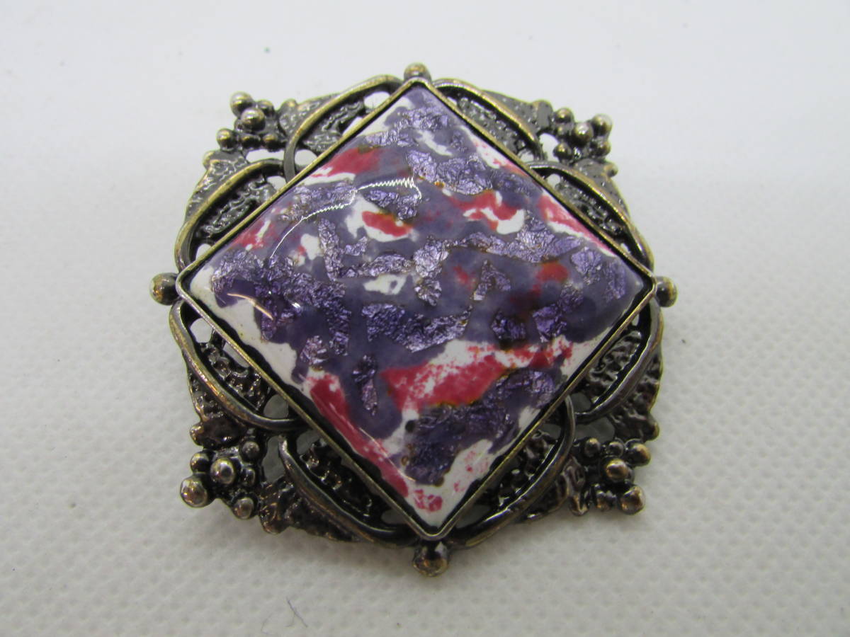 【送料無料】ブローチ 七宝焼 (K894)拍卖