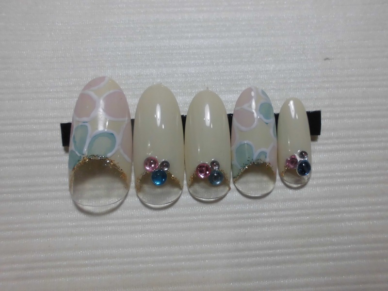 (定型外orクリックポスト発送込み) 絵の具でたらし込みアート ジェル使用作品 ※1セット限定価格拍卖