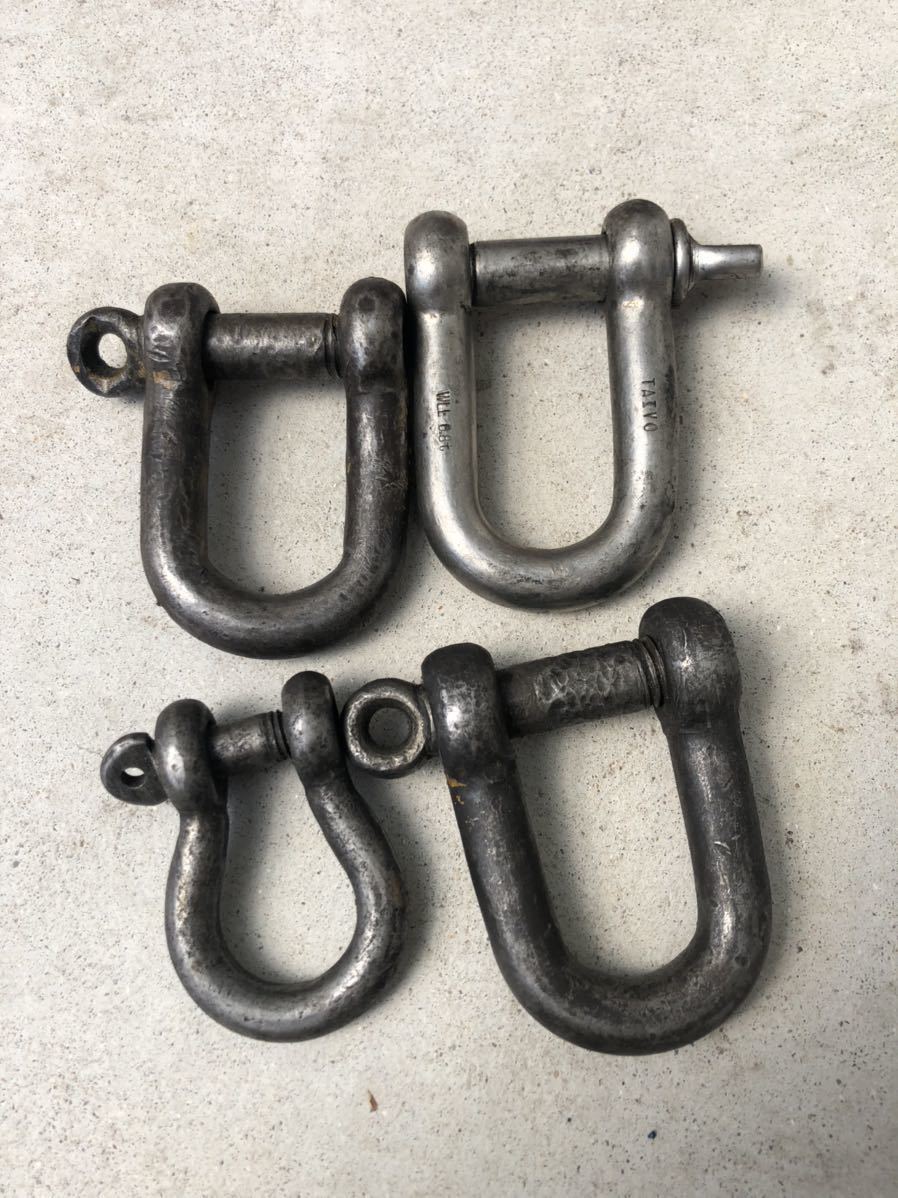 シャックル 4個 セット まとめて クレーン 玉掛け 2t 4t 10t 大型 小型 中型 トラック拍卖