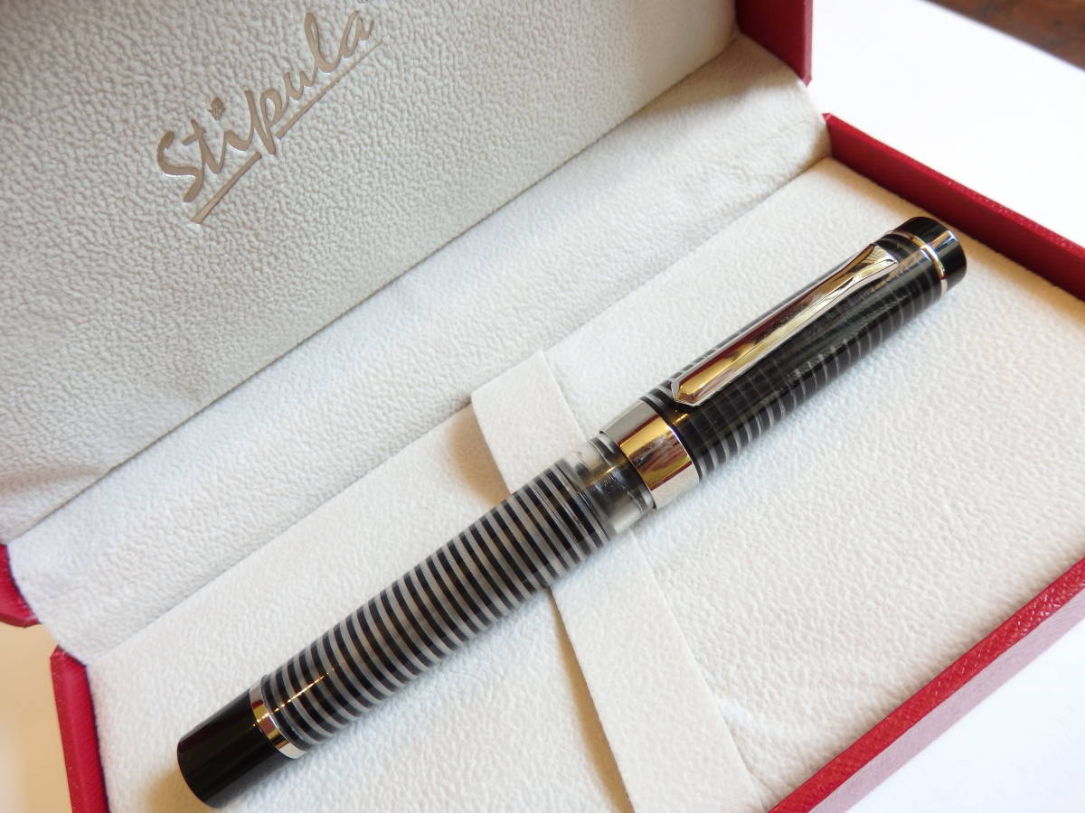 ◆【未使用・新品】ペン先:14K 585ソリッドゴールド M スティピュラ 限定品 SUPREMA VOYEUR スプリーマボイヤー万年筆 吸入式拍卖