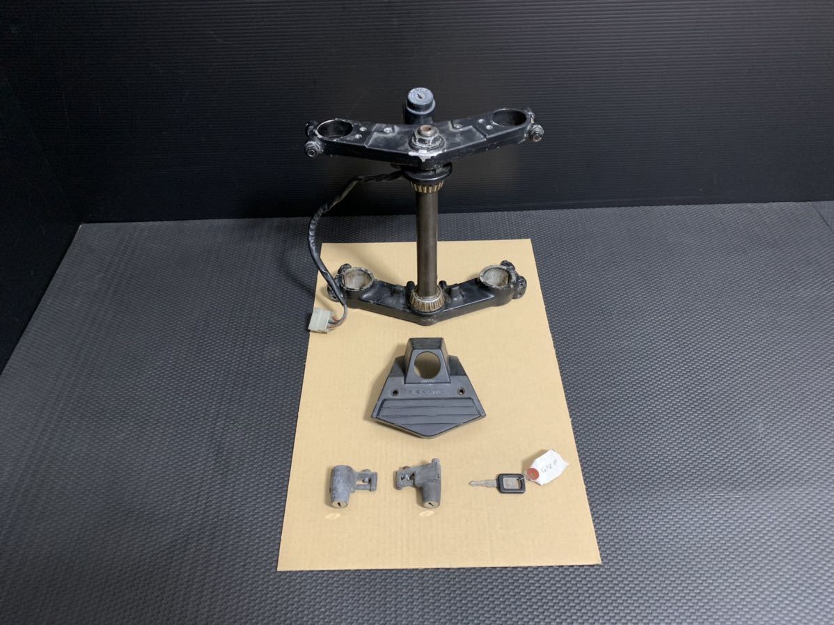 GPZ1000RX 希少! メインキー フルセット!! キーシリンダー 鍵 ステム 三又 トップブリッジ ZXT00A gpz1000rx 純正オリジナルキー拍卖