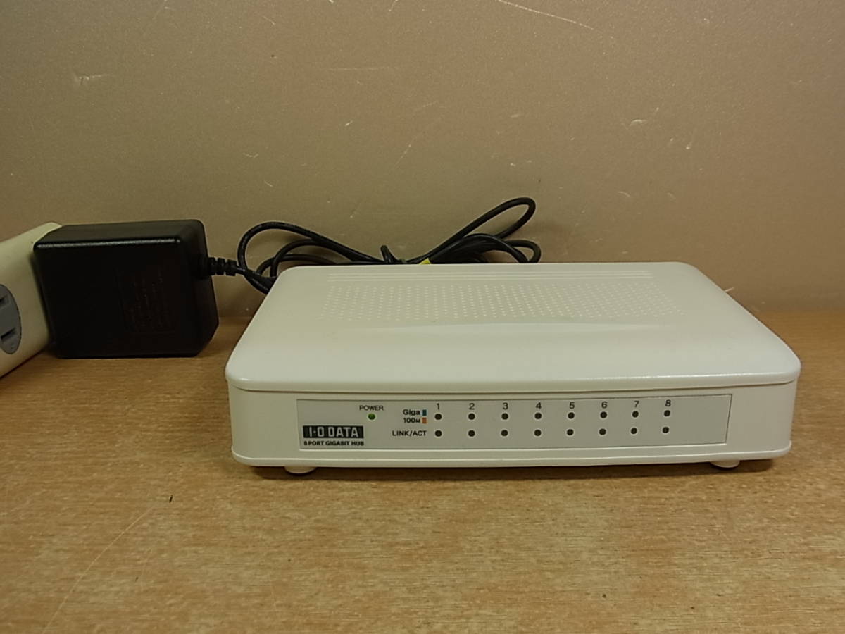 ◎H/607●アイオーデータ I-O DATA☆8ポート イーサネットスイッチングハブ☆ETG-ESH8☆ジャンク拍卖