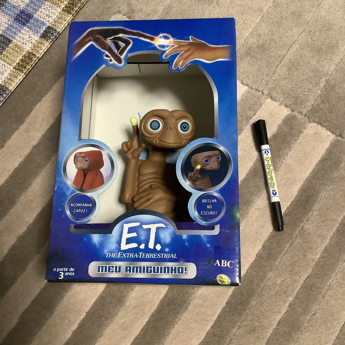 E.T. フィギュア the extra-terrestrial meu amiguinho figures 蓄光 人形 インテリア 映画 キャラクター レア 未使用 新品 ソフビ拍卖