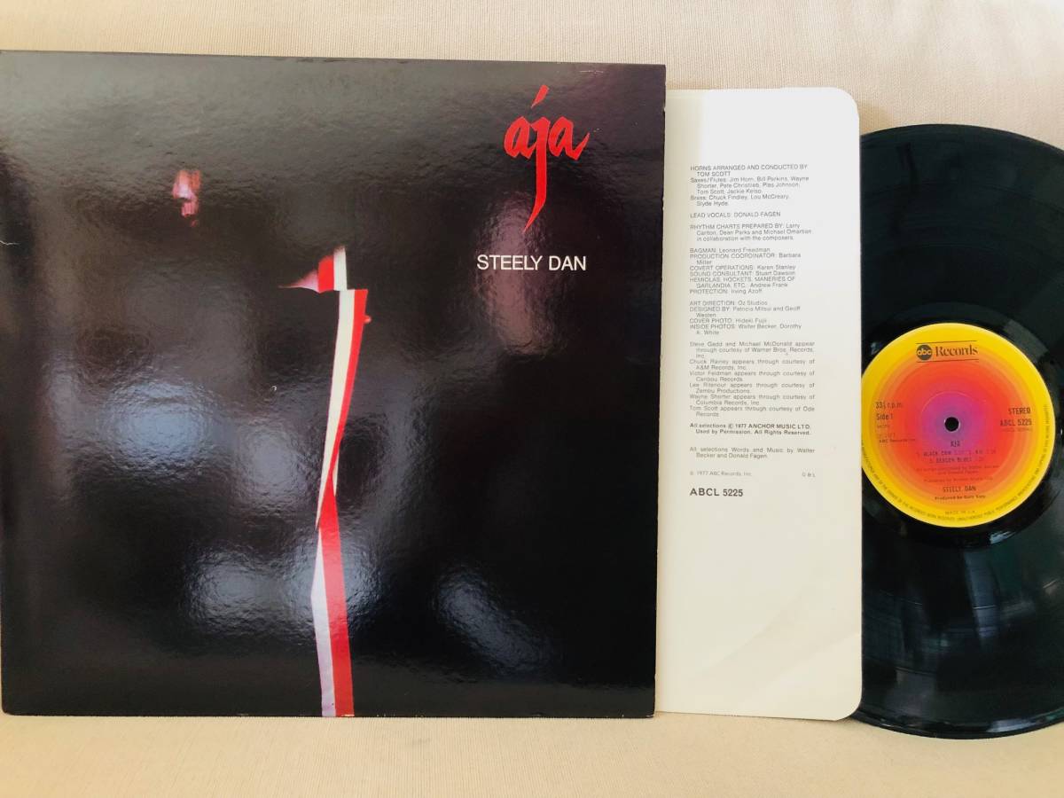 【即決】STEELY DAN/AJA UK 最初期盤 A3 B1 A面手書きALLEN打刻盤 ジャケUS製 名盤 盤:綺麗 ジャケ・G&L製インサート:良好拍卖