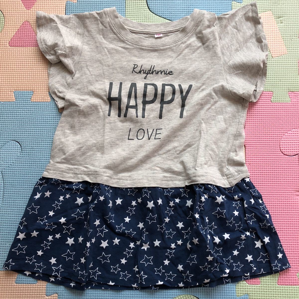 【美品即決】とっても可愛い重ね着風半袖Tシャツ チェニック 130cm拍卖