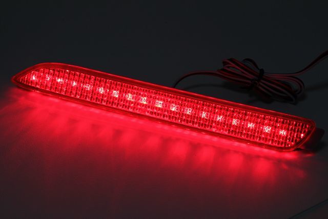 LED リアバンパーリフレクター 左右セット バンパー加工用 レッド 赤 エアロ DIY 光る おしゃれ カスタム 車 外装拍卖