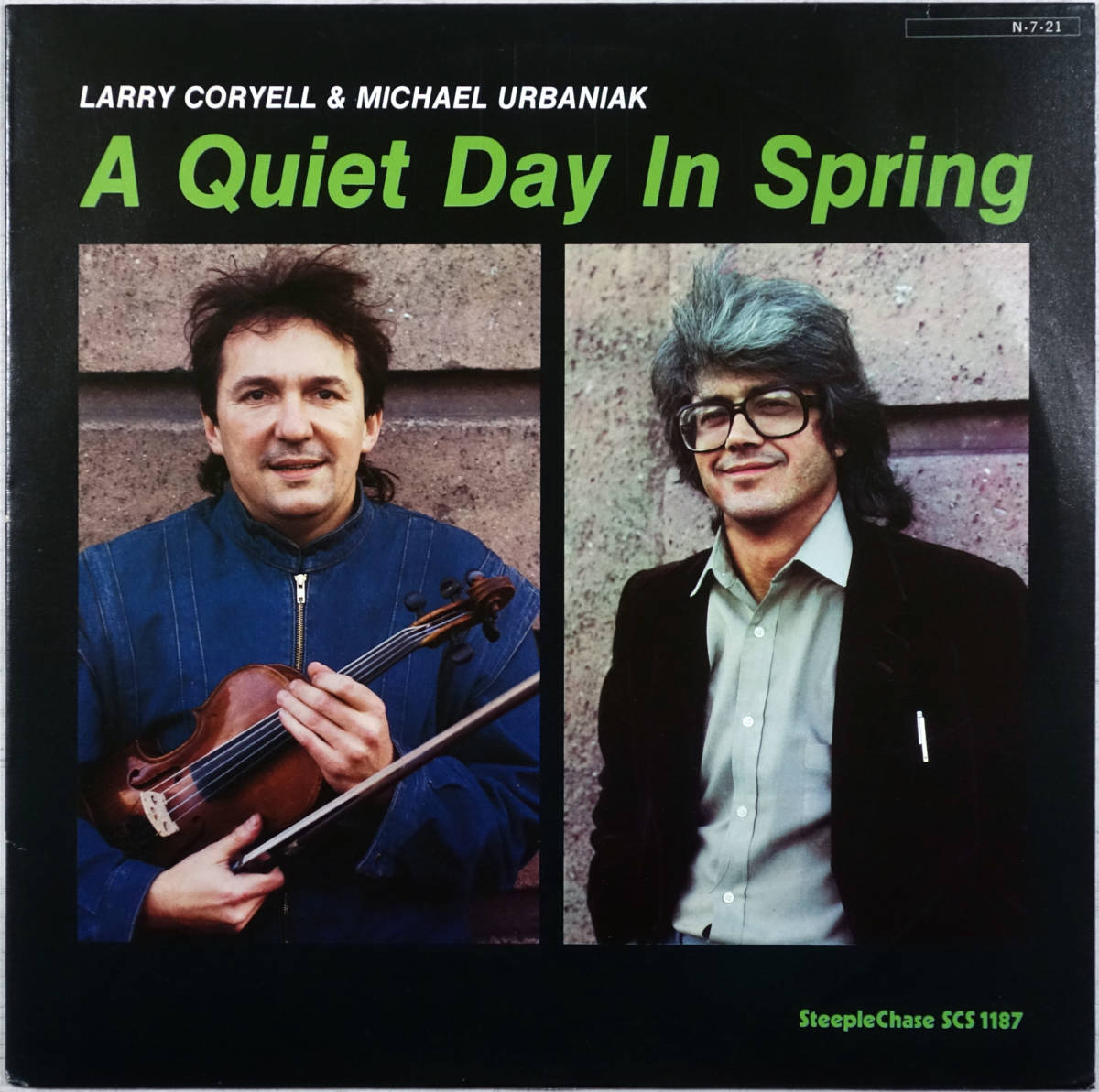 ◆LARRY CORYELL & MICHAEL URBANIAK/A QUIET DAY IN SPRING (JPN LP) -Steeple Chase拍卖