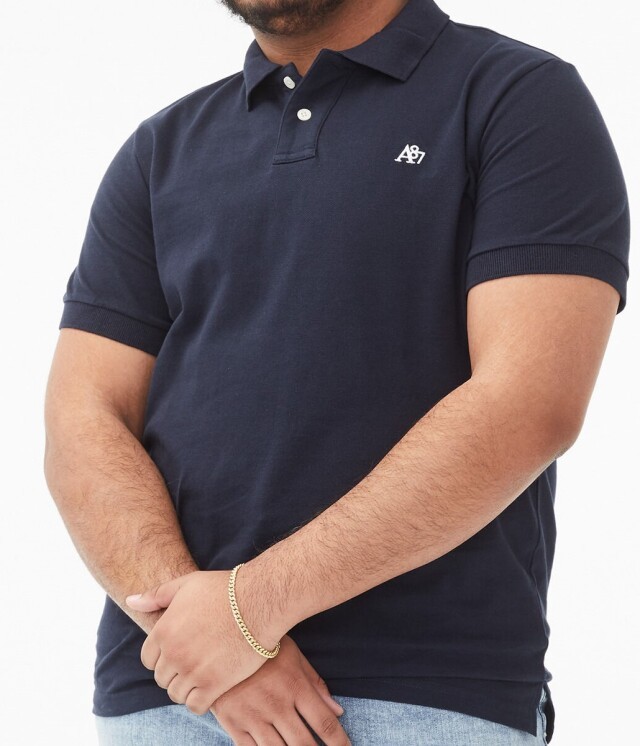 ●送料無料●大きいサイズ Aeropostale 半袖ポロシャツ(ディープネイビー) 【USサイズ/3XL】拍卖