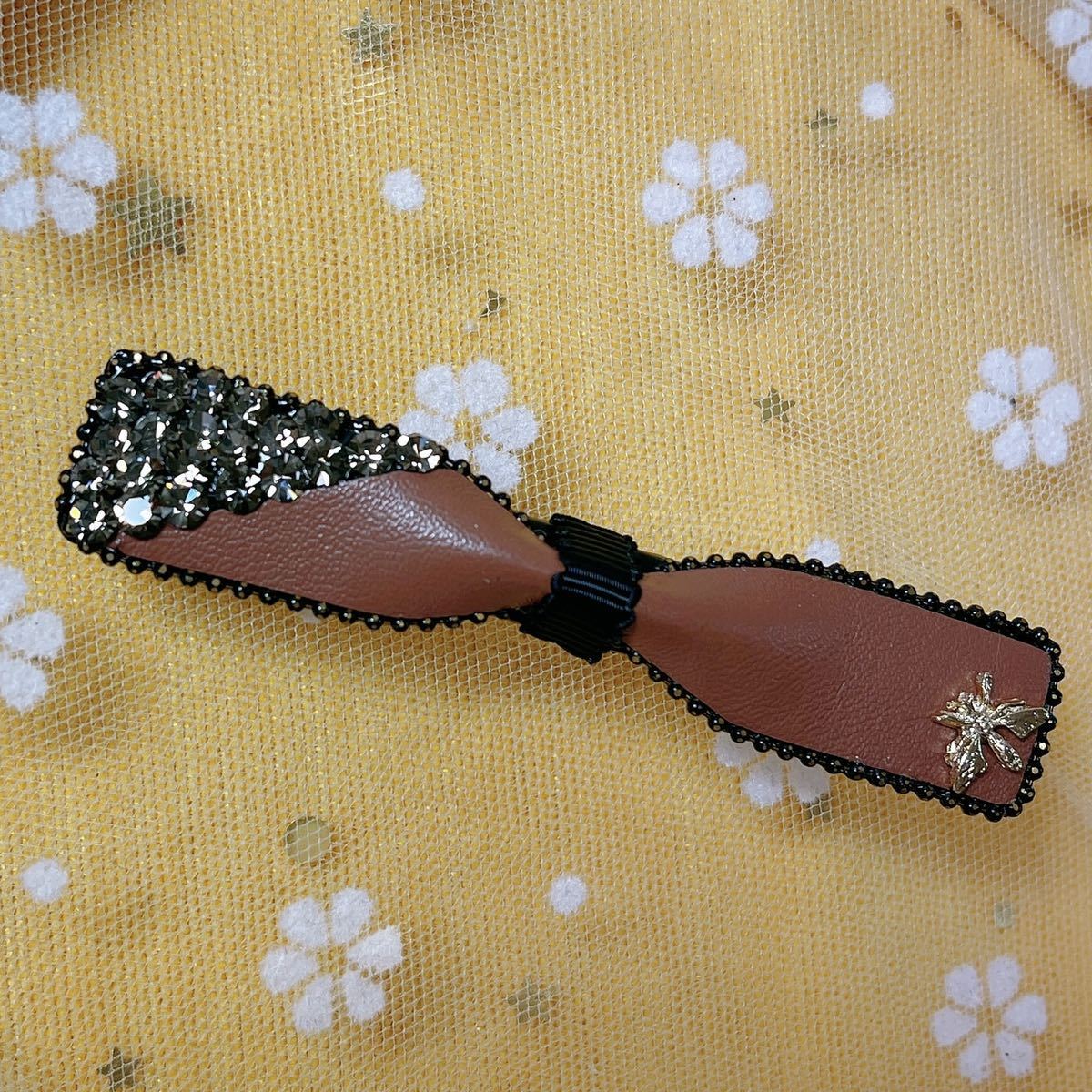 前髪 ヘアピン 茶色 2105-F003-41拍卖