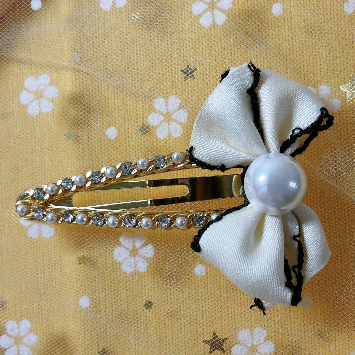 ヘアアクセサリー ヘアピン 白色 2105-F007-21拍卖