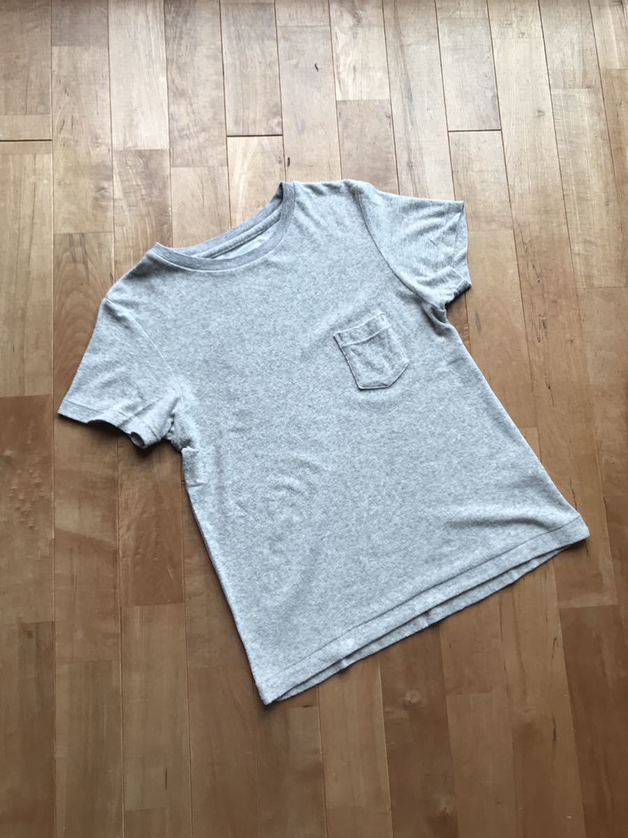 【美品】LIVING CONCEPT REF.2 リビングコンセプト パイル地クルーネックTシャツ サイズ1(Sサイズ) リビコン タオル地 EVCON エビコン拍卖