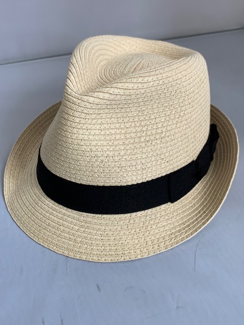 新品 GU ストローハット 帽子 ベージュ 58㎝拍卖