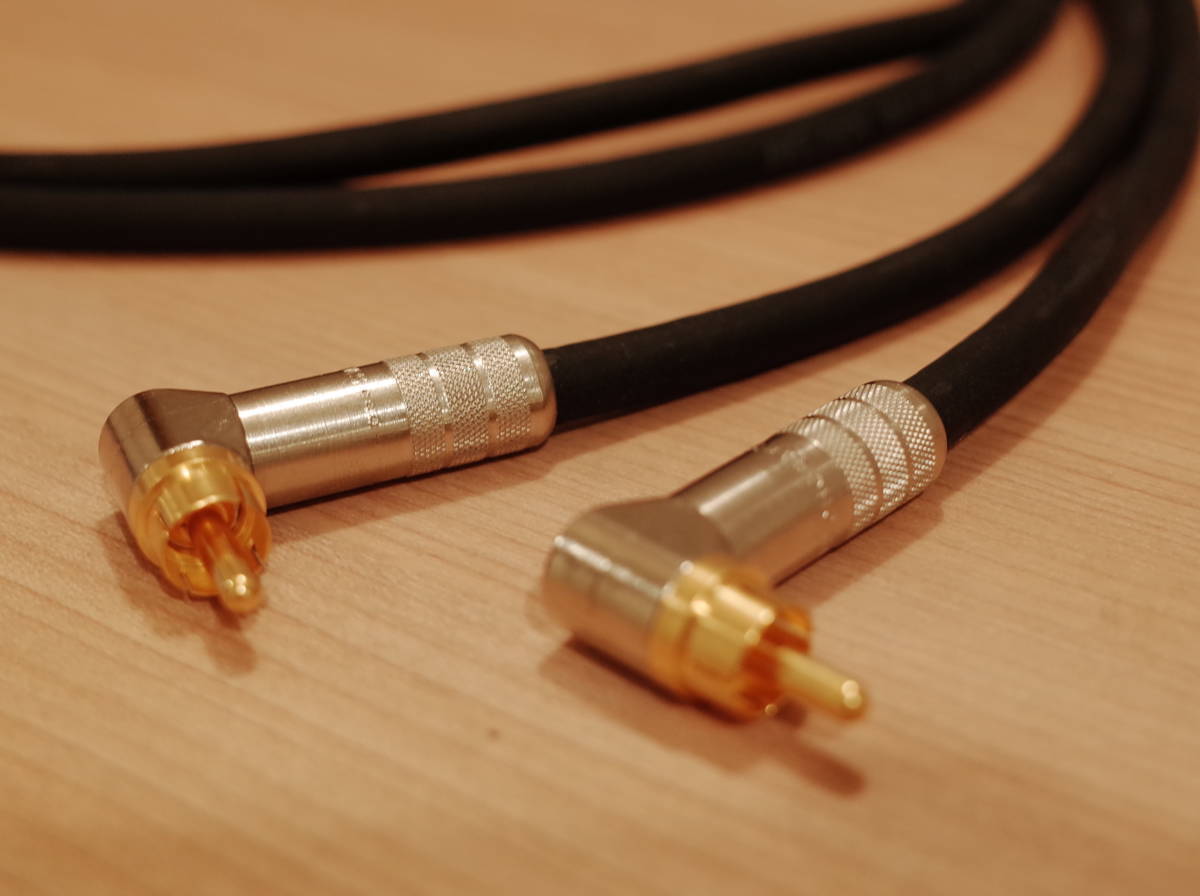 ★ 即決ペア RCAケーブル BELDEN 8412 6m 黒 Switchcraft L型 3502RAAU NEUTRIK NYS352AG(L.R識別処理可) ブランド長さ変更可 ★拍卖