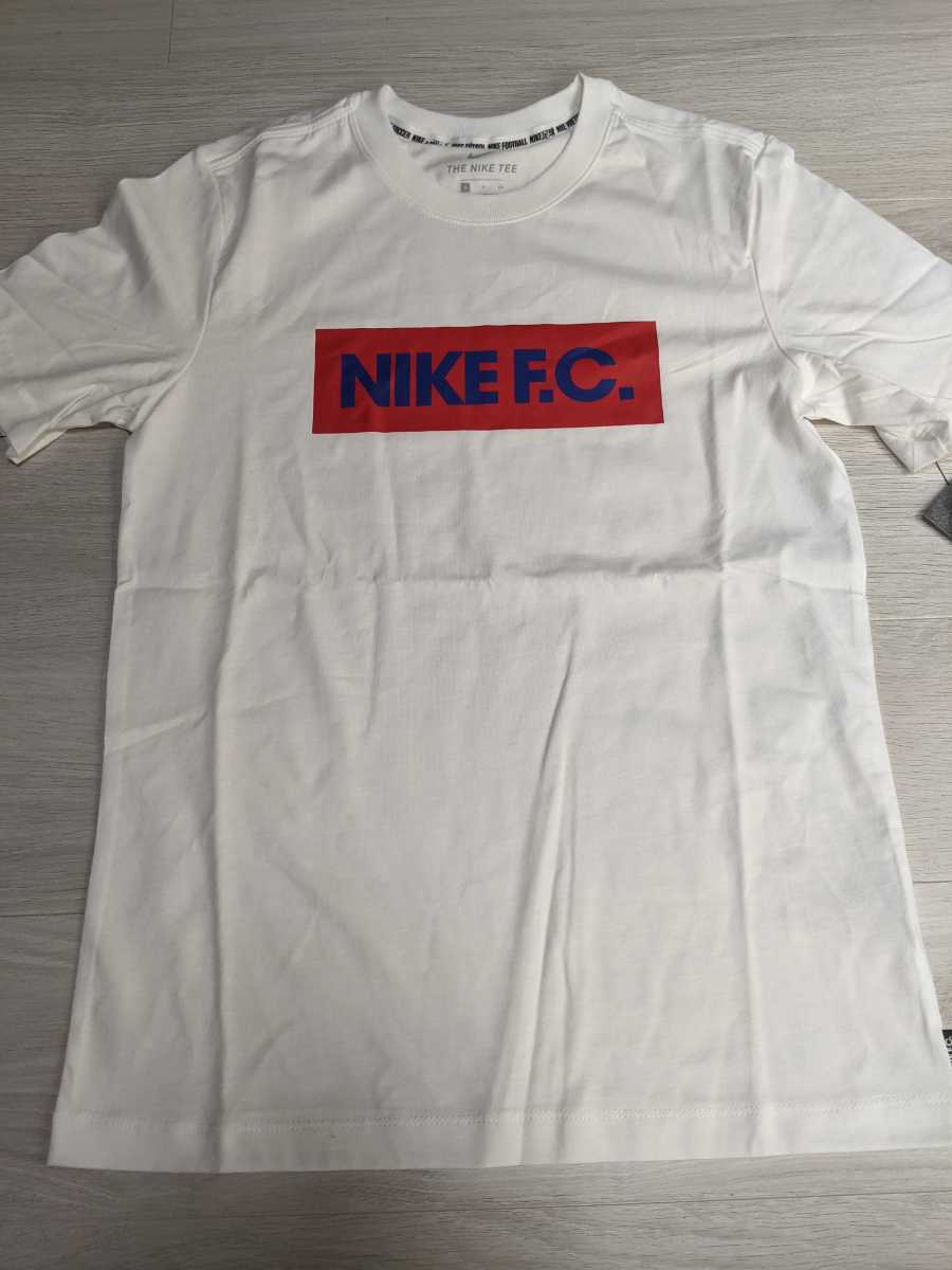 新品未使用 NIKE ナイキ Tシャツ Sサイズ NIKEFC サッカー フットサル ホワイト 拍卖