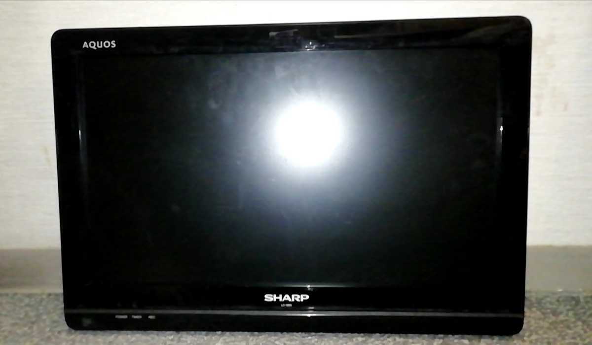 【ジャンク・残り1個】シャープ液晶テレビLC-19K5ブラック【下取り用に】【液晶割れ本体のみ基板LED無し】フレーム利用可能SHARP拍卖