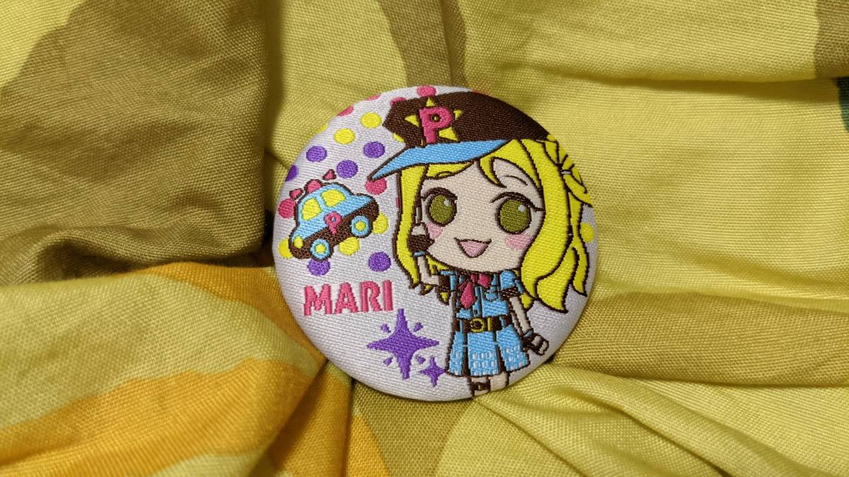 【送料無料】小原鞠莉 刺繍缶バッジ ぷちぐるラブライブ × サンリオキャラクターズ Aqours ラブライブ!サンシャイン!!拍卖