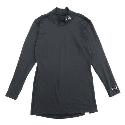 05【中古】*PUMA プーマ ロゴ ストレッチ スポーツウェア トレーニングウェア カットソー M ブラック レディース 送料無料 拍卖