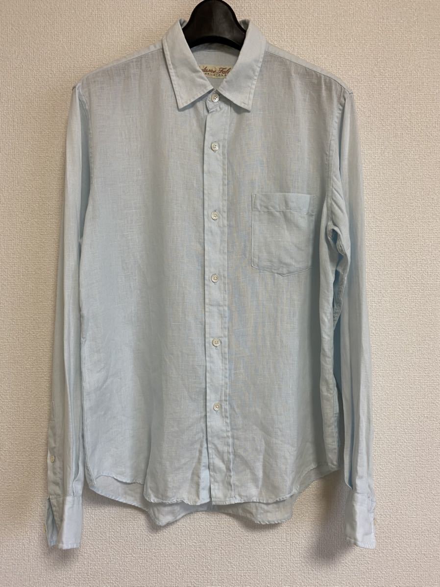 JOURNAL STANDARD /ジャーナルスタンダード リネンシャツ M 麻100% 水色拍卖