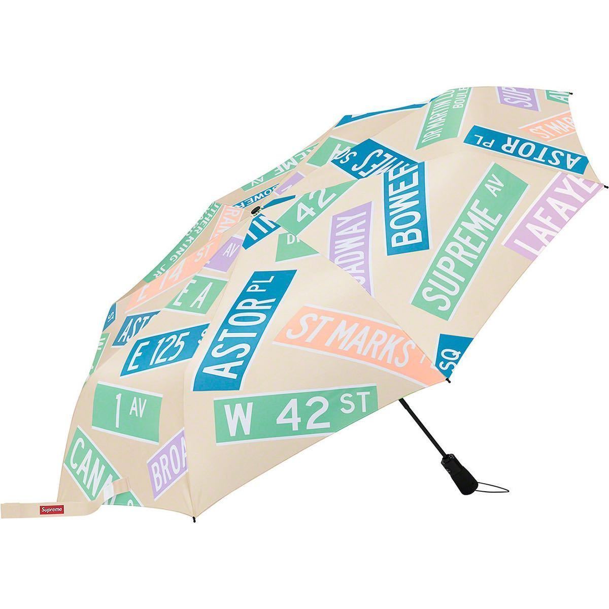【新品未使用】 21SS 新品 SUPREME シュプリーム SHEDRAIN STREET SIGNS UMBRELLA アンブレラ 傘 かさ 即決早い者勝ち拍卖