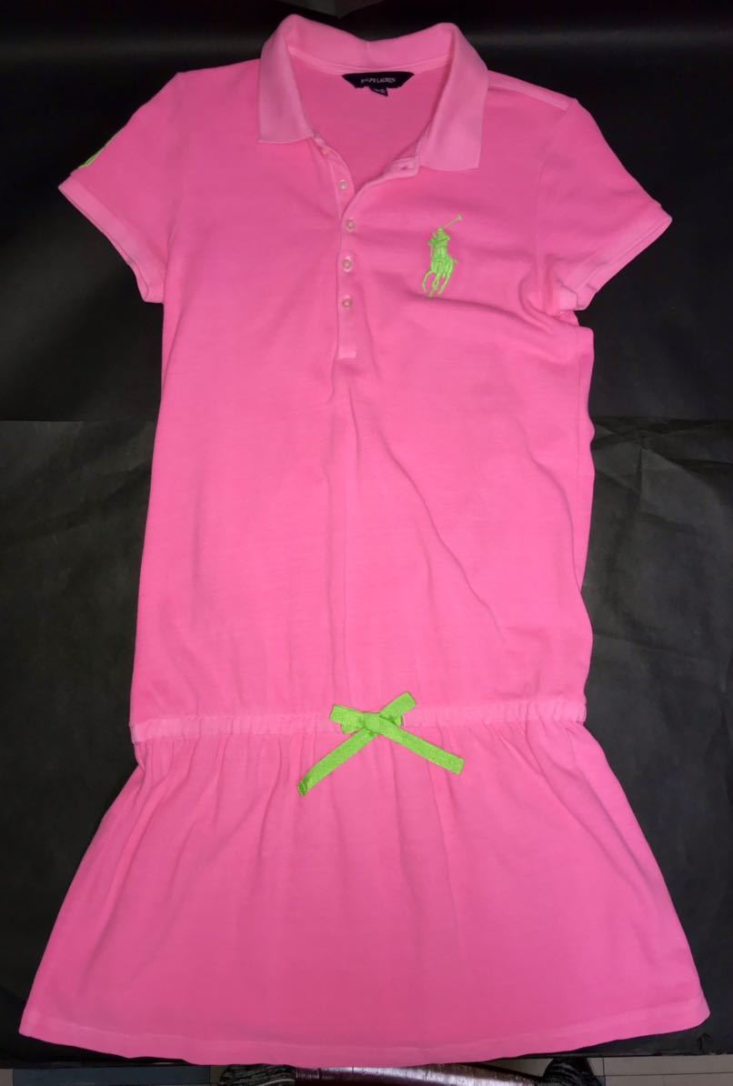 ラルフローレン★ビッグポニーワンポイントワンピース XL,16,160cm ★USED拍卖