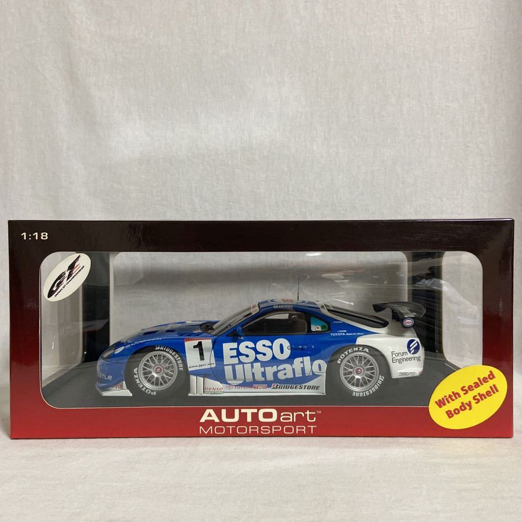 絶版 AUTOart 1/18 TOYOTA Supra JGTC 2003 ESSO Ultraflo #1 オートアート トヨタ スープラ 脇阪寿一 飯田章 JZA80 ミニカー モデルカー拍卖