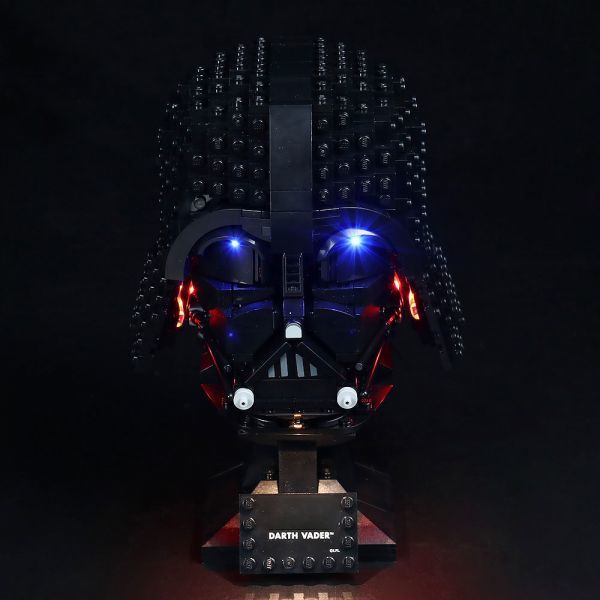 激レア!! MOC ブロック 75304 互換 スター・ウォーズ ダース・ベイダー ヘルメット LEDライト 照明 キット カスタム パーツ DL166拍卖