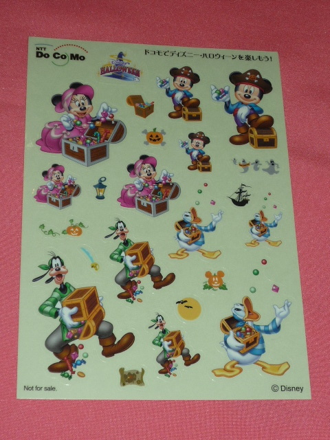 激レア!2006年 ディズニー ミッキーマウス&ミニーマウス&ドナルドダック&グーフィー ステッカーシール (非売品)☆拍卖