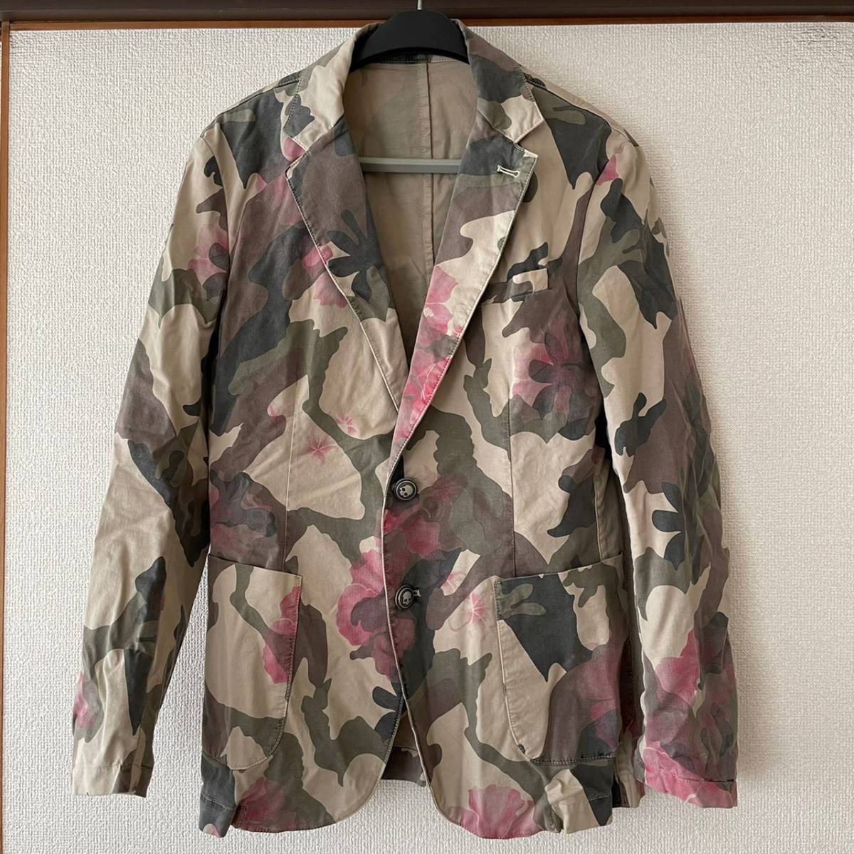 【HIDROGEN ハイドロゲン】春夏 テーラードジャケット メンズSX カモフラ 拍卖