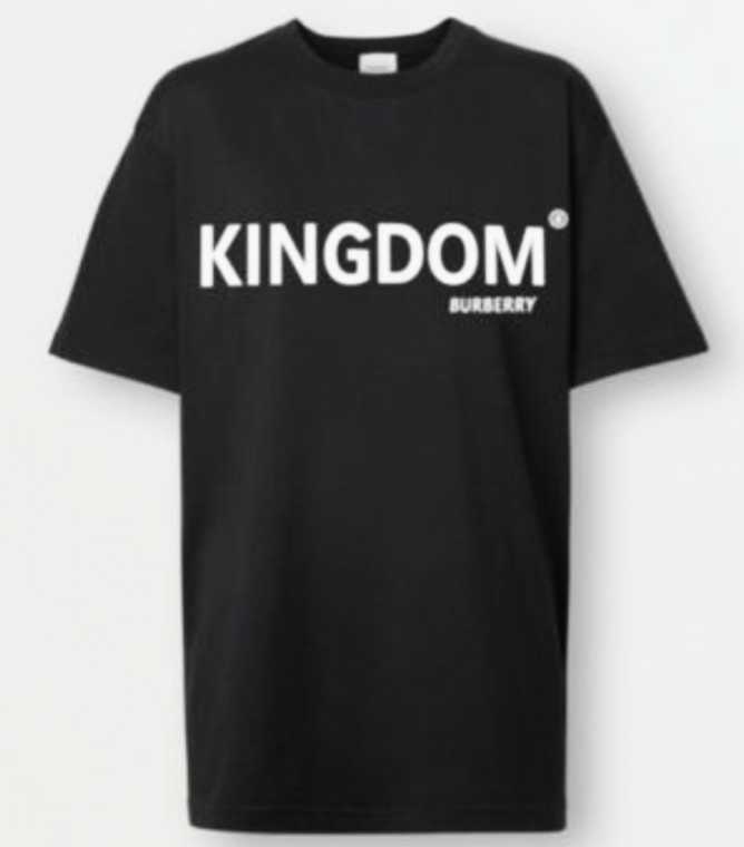 BURBERRY★新品★KINGDAM Tシャツ黒M/バーバリー/リカルド ティッシ拍卖