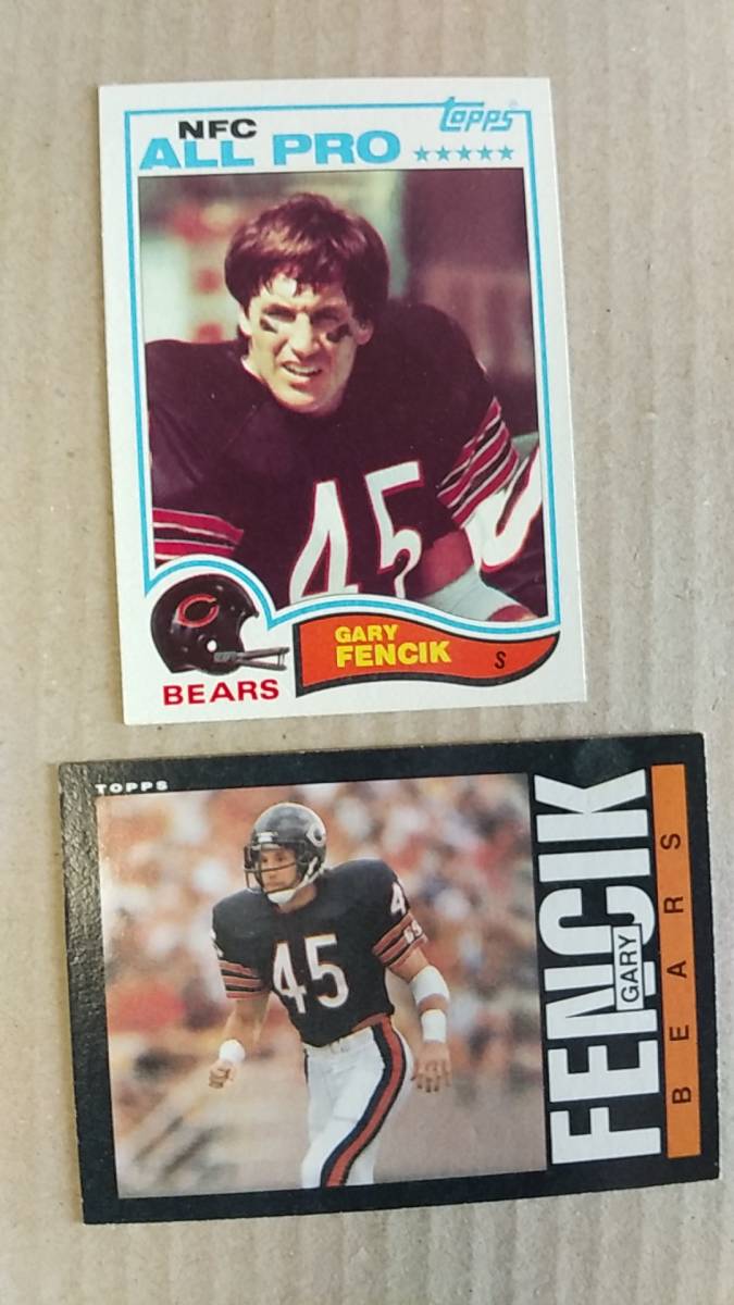 NFLカード GARY FENCIK / TOPPS 82,85 ベアーズ S拍卖