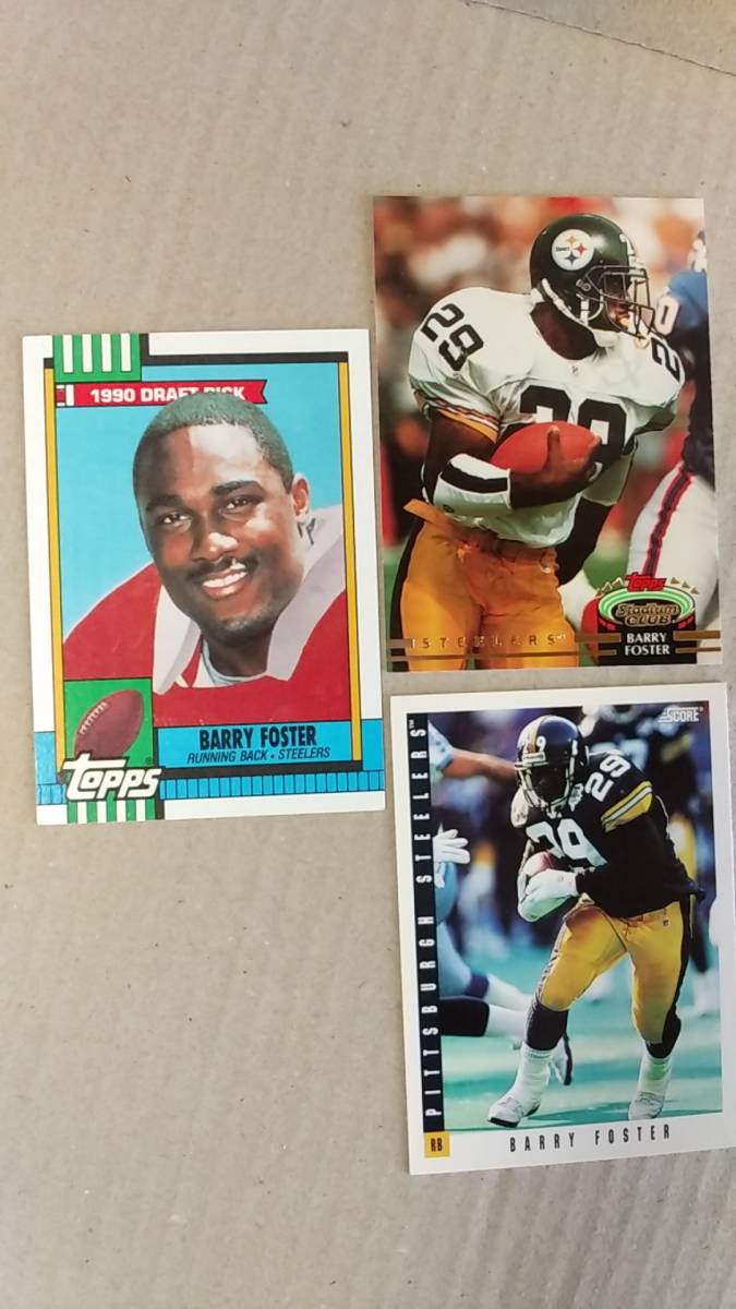 NFLカード BARRY FOSTER / TOPPS 90 RC 他8種 スティーラーズ RB拍卖