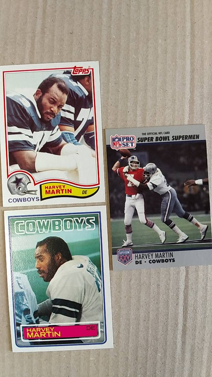 NFLカード HARVEY MARTIN / TOPPS 82,83 他1種 カウボーイズ DE拍卖