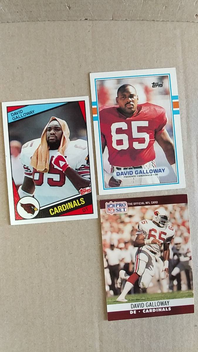 NFLカード DAVID GALLOWAY / TOPPS 84 RC 他2種 カーディナルズ DE拍卖