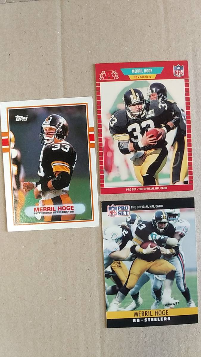 NFLカード MERRILL HOGE / TOPPS 89 RC 他8種 スティーラーズ RB拍卖