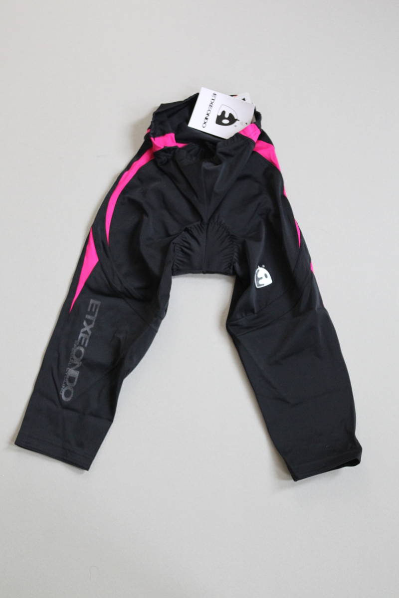 ETXEONDO 春夏レディース 膝下パンツ(ニッカーズ) IRAL ブラック/フューシャピンク S拍卖