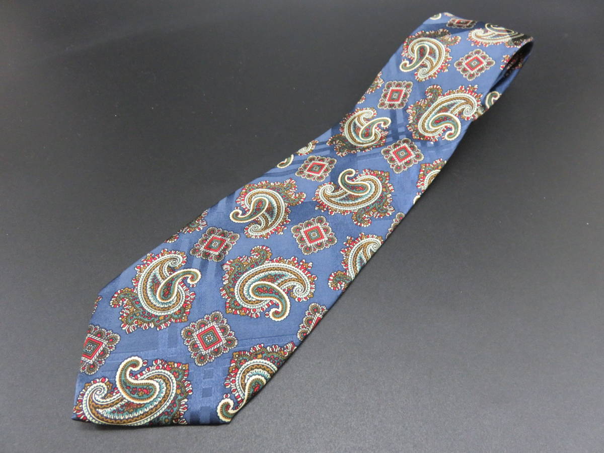 BURBERRY バーバリー メンズ ネクタイ ブルー×ペイズリー柄 ビジネス スーツ 服飾小物 ブランド拍卖