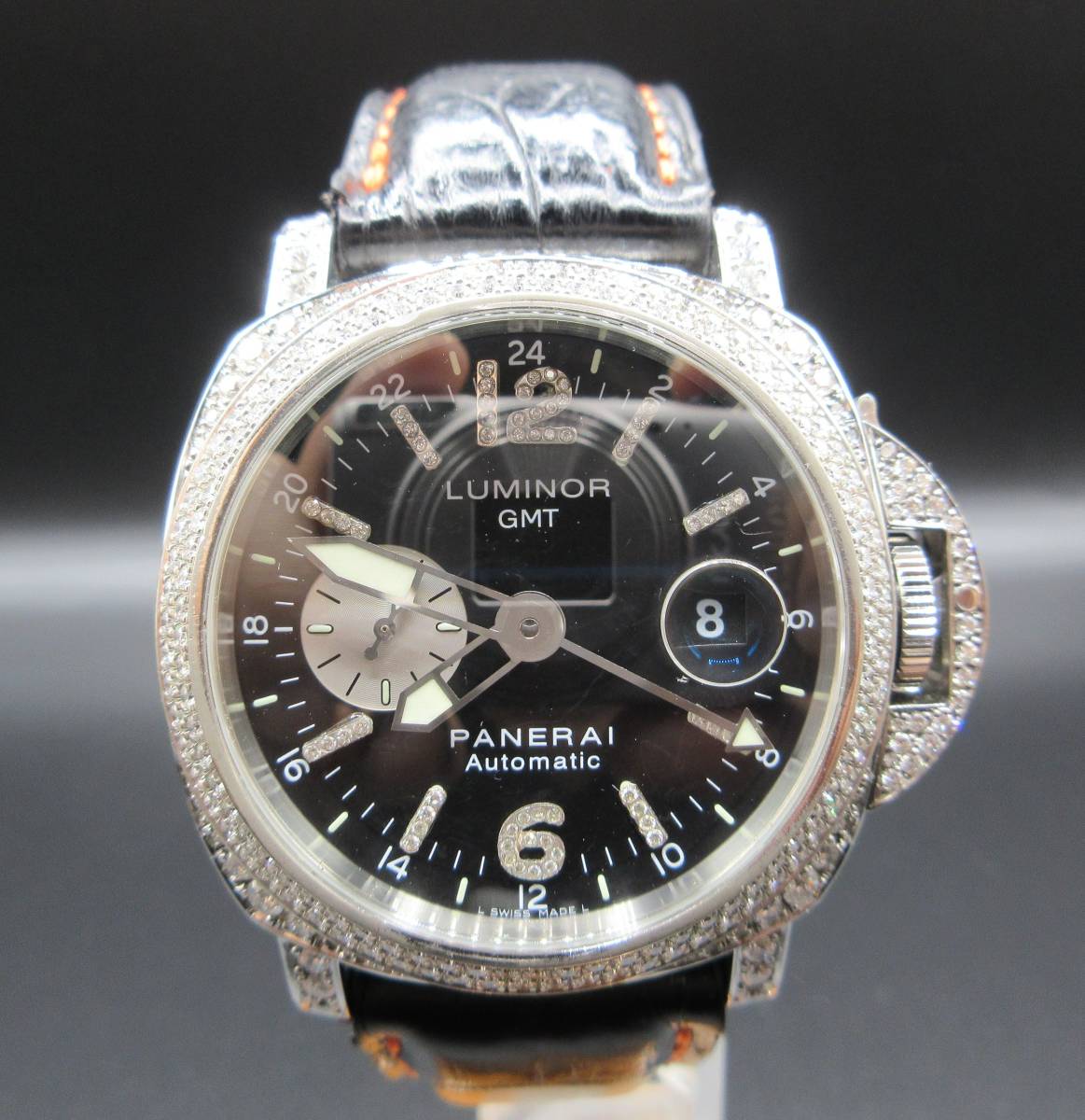 パネライ PANERAI ルミノールマリーナ GMT PAAM00088 フル アフターダイヤします 5.3CL 44mm ベース 031 297 1950 8デイズ 233 ウブロ ガガ拍卖