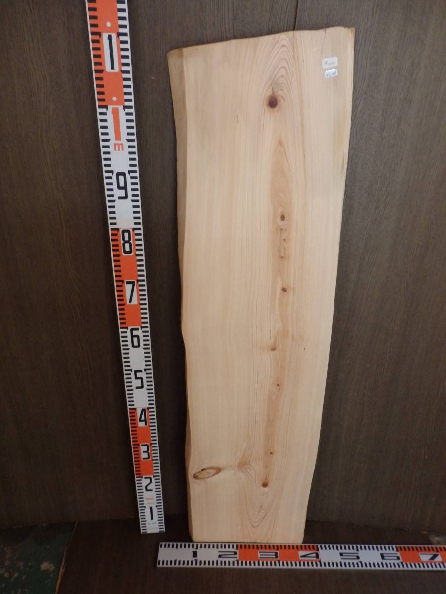 e1061008 檜●約1m11cm×30cm×3cm☆無垢板1枚板 木材 板 DIY 板材 天板 棚板 テーブル 看板 花台など種類豊富!拍卖