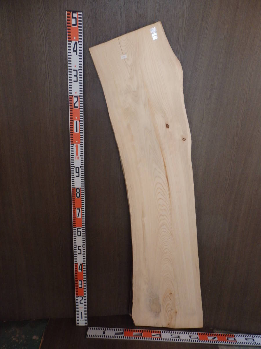 e1061015 檜●約1m47cm×29.5cm~38cm×2.8cm☆無垢板1枚板 木材 板 DIY 板材 天板 棚板 テーブル 看板 花台など種類豊富!拍卖