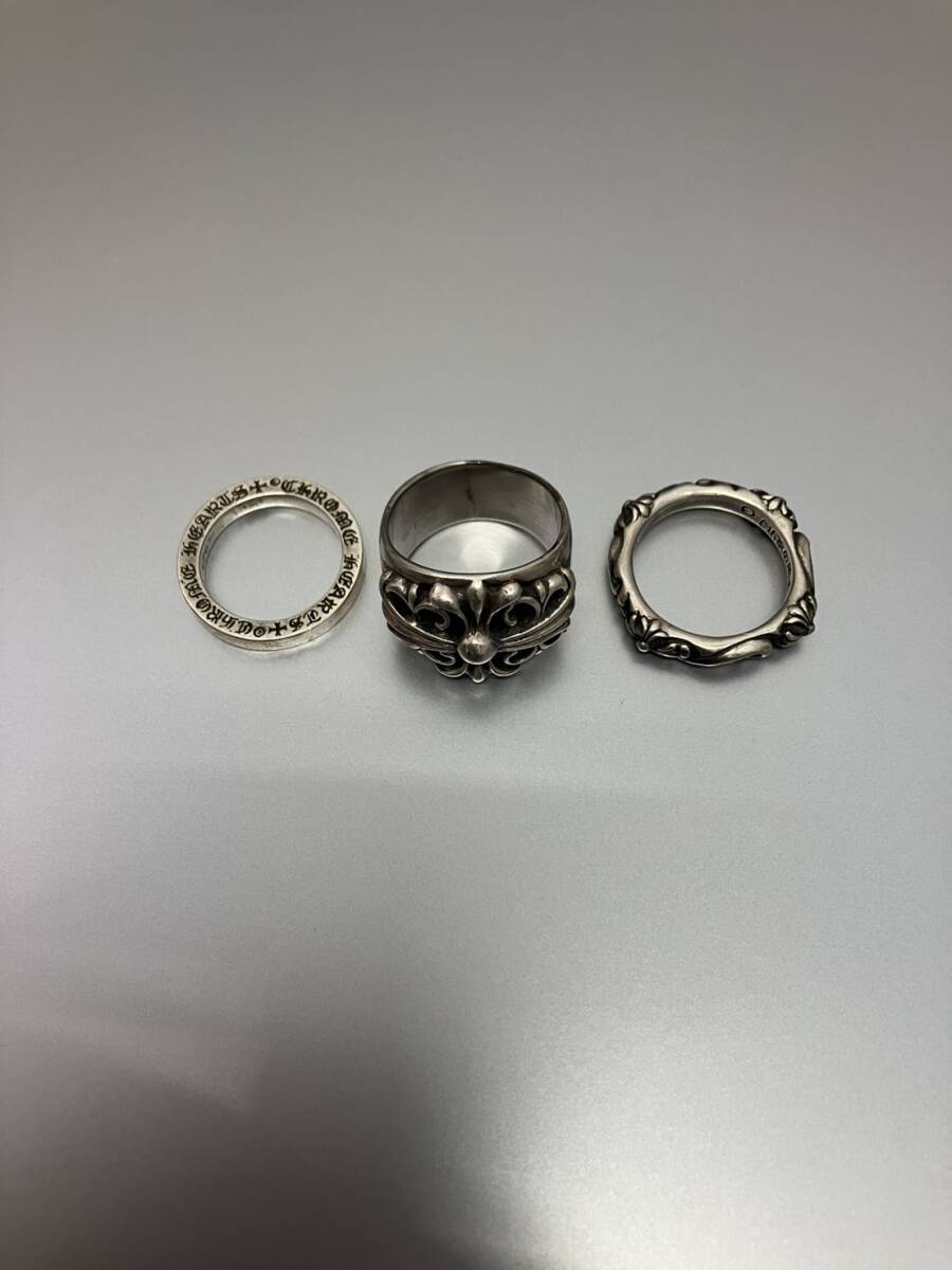 ◆1円~◆ シルバーアクセサリー デザインリング まとめ3点拍卖