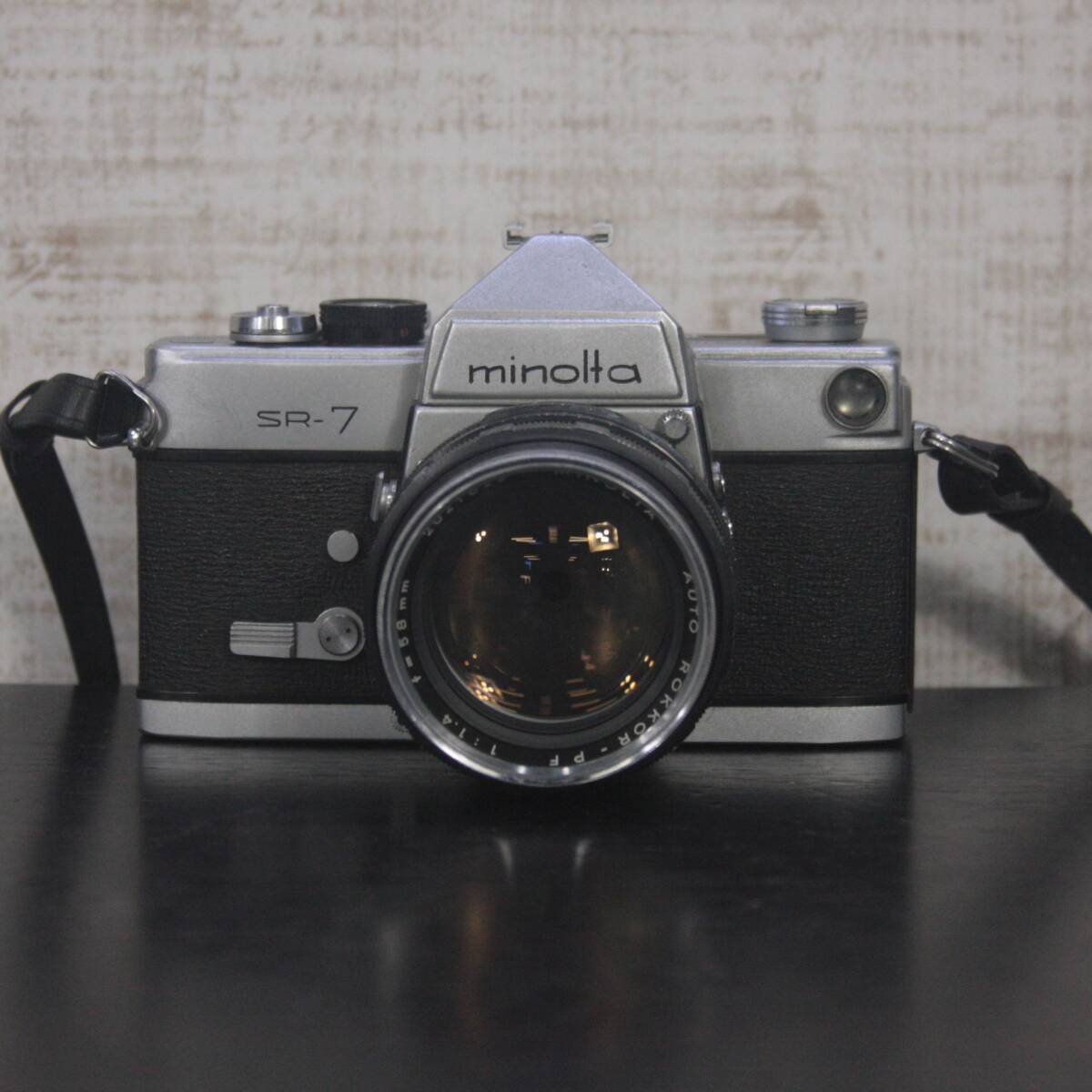 ∇251 MINOLTA ミノルタ 一眼レフカメラ SR-7 1:1.4 f=58mm拍卖