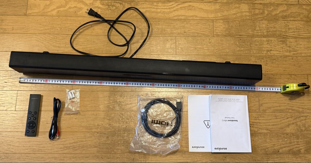Soundcore Infini 2 サウンドバー スピーカー リモコン付拍卖
