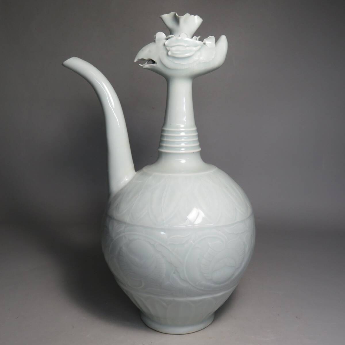 【東】宋時代 青白釉鳳首壺 水注 中国美術/古美術・骨董品 lot:73008拍卖