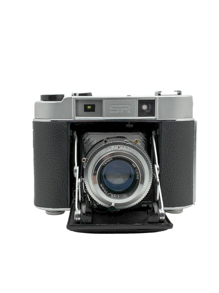 TEXER SR テクサ SR LENS 75mm F3.5 スプリング 蛇腹 6X6 中判カメラ 稼働品 //AT227506拍卖