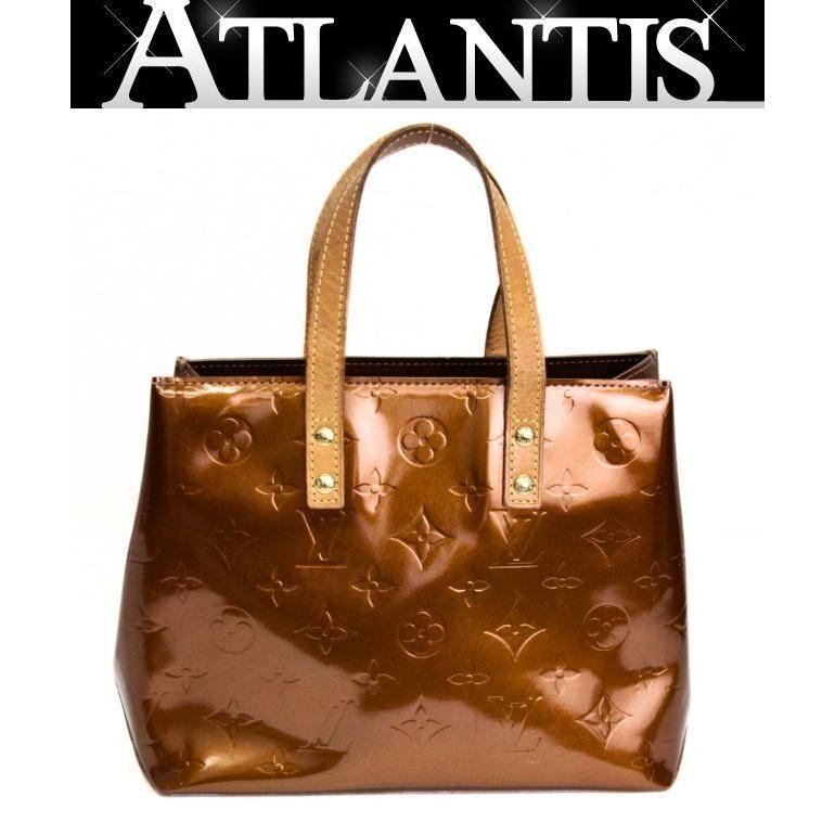 Louis Vuitton ルイヴィトン リードPM ハンドバッグ ヴェルニ ブロンズ M91146 【74030】拍卖
