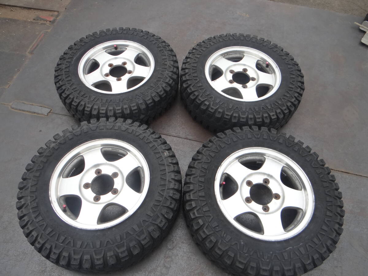 K3101 茨城県常総市 マキシス クリーピークローラー 7.00-16LT ホイール MAXXIS creepy crawler 4本セット 中古品拍卖